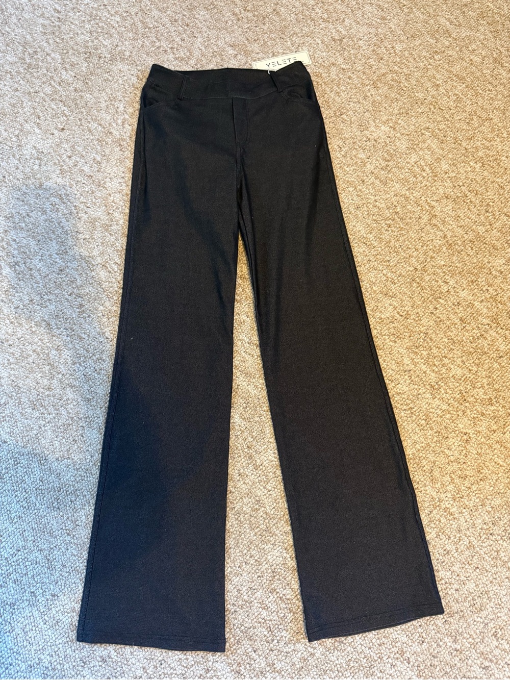 Yelete Black Knit Pants